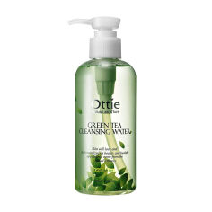 Акція на Очищувальна вода для обличчя Ottie Green Tea Cleansing Water з екстрактом зеленого чаю, 200 мл від Eva