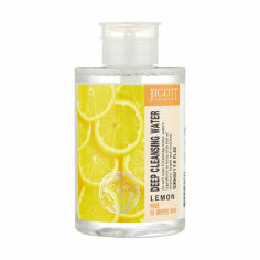Акція на Очищувальна вода для обличчя Jigott Lemon Deep Cleansing Water з екстрактом лимону, 530 мл від Eva