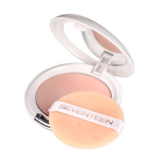 Акция на Компактна пудра Seventeen Natural Silky Compact Powder з дзеркалом, 03 Caramel, 12 г от Eva