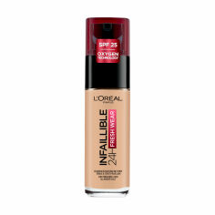 Акція на Тональний крем для обличчя L'Oreal Paris Infaillible 32H Fresh Wear Foundation SPF 25, 120 Golden Vanilla, 30 мл від Eva