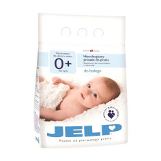 Акция на Гіпоалергенний пральний порошок JELP 0+, для білої білизни, 28 циклів прання, 2.24 кг от Eva