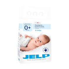 Акція на Гіпоалергенний пральний порошок JELP 0+, для білої білизни, 50 циклів прання, 4 кг від Eva