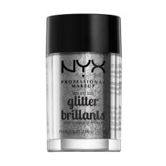 Акція на Глітер для обличчя та тіла NYX Professional Makeup Face & Body Glitter Brillants, 10 Silver, 2.5 г від Eva