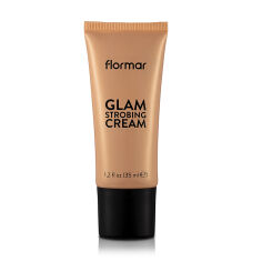 Акция на Крем для стробінгу Flormar Glam Strobing Cream 002 Peach, 35 мл от Eva