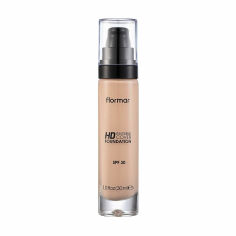 Акція на Тональна основа для обличчя Flormar Invisible Cover HD Foundation SPF 30, 020 Porcelain, 30 мл від Eva