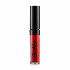 Акція на Рідка матова помада для губ Flormar Silk Matte Liquid Lipstick 014 Carnation Red, 4.5 мл від Eva