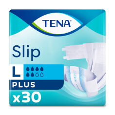Акція на Урологічні підгузки для дорослих TENA Slip Plus, розмір L, 30 шт від Eva