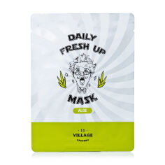 Акция на Тканинна маска для обличчя Village 11 Factory Daily Fresh Up Mask Aloe з екстрактом алое, 20 г от Eva