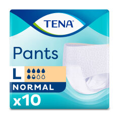 Акція на Урологічні труси-підгузки для дорослих TENA Pants Normal, розмір Large, 10 шт від Eva