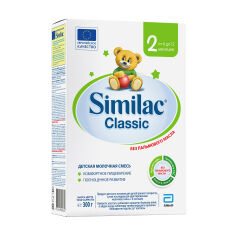 Акція на Дитяча суха молочна суміш Similac Classic 2, від 6 до 12 місяців, 300 г (Товар критичного імпорту) від Eva