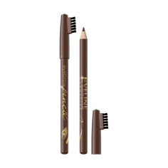 Акція на Контурний олівець для брів Eveline Cosmetics Eyebrow Pencil коричневий, 1.2 г від Eva