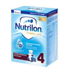 Акція на Дитяча суха молочна суміш Nutrilon Premium+ 4, від 1.5 року, 600 г від Eva