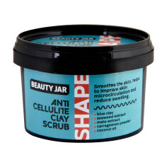 Акція на Антицелюлітний глиняний скраб для тіла Beauty Jar Shape Anti Cellulite Clay Scrub, 380 г від Eva