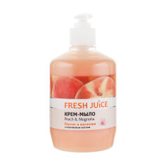 Акція на Рідке крем-мило Fresh Juice Персик і магнолія, з персиковою олією, 460 мл від Eva