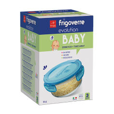 Акція на Набір ємностей для продуктів Bormioli Rocco Frigoverre Evolution Baby круглі, 510 мл, 3 шт (389111GSG021990) від Eva