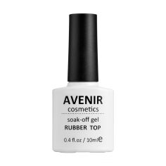 Акція на Каучукове топове покриття Avenir Cosmetics Soak-Off Rubber Top, 10 мл від Eva