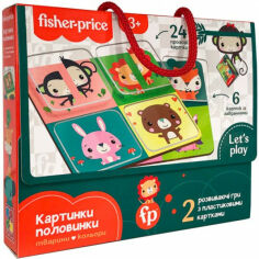 Акція на Настільна гра карткова (3-4 роки) Vladi Toys Fisher-Price. Картинки-половинки (VT2100-09) від Comfy UA