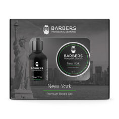 Акция на Набiр для догляду за бородою Barbers New York (бальзам для бороди, 50 мл + олiя для бороди, 30 мл) от Eva