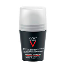 Акція на Інтенсивний кульковий дезодорант-антиперспірант Vichy Homme Extreme Control 72H Anti-Perspirant Deodorant, 50 мл від Eva