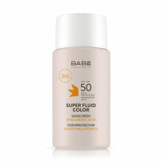 Акция на Сонцезахисний флюїд для обличчя BABE Laboratorios Super Fluid Color SPF 50 з відтінком, 50 мл от Eva