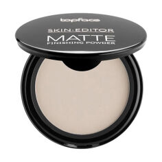 Акція на Матувальна компактна пудра для обличчя TopFace Skin Editor Matte Finishing Powder, SPF 15, 001, 10 г від Eva