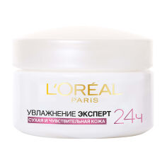 Акція на Денний крем для обличчя L’Oreal Paris Зволоження Експерт, для сухої та чутливої шкіри, 50 мл від Eva