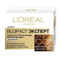 Акция на Денний крем для обличчя L'Oreal Paris Вік експерт, проти зморщок, 65+, 50 мл от Eva