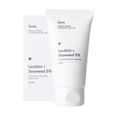 Акція на Крем для обличчя Sane Face Cream для жирної шкіри з лецитином + морські водорості 3%, 40 мл від Eva