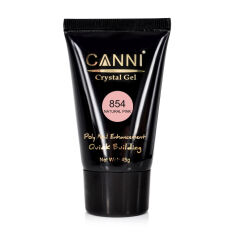 Акция на Конструювальний гель для нігтів Canni Crystal Gel 854 Natural Pink, 45 г от Eva