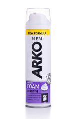 Акція на Піна для гоління ARKO Men Shaving Foam Sensitive, 200 мл від Eva