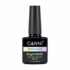 Акция на Кольорове базове покриття для гель-лаку Canni Bright Base Soak-off UV&LED Gel Color System 651 Ніжний мятний, 7.3 мл от Eva