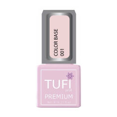 Акція на База для гель-лаку Tufi Profi Premium Color Base 001 Рожева хмара, 8 мл від Eva