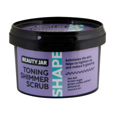 Акція на Соляний скраб-шиммер для тіла Beauty Jar Shape Toning Shimmer Scrub, 360 г від Eva