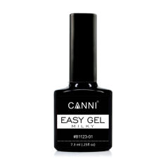 Акція на Гель для нарощування та зміцнення нігтів Canni Easy Gel 01 Milky, 7.3 мл від Eva