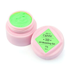 Акция на Гель-пластилін для нігтів Canni 3D UV Modellinг gel 776 насичений м'ятний, 8 г от Eva