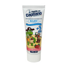 Акція на Дитяча зубна паста Pasta del Capitano зі смаком полуниці, 75 мл від Eva
