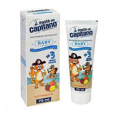 Акція на Дитяча зубна паста Pasta del Capitano Тутті-фрутті зі смаком фруктів 3+, 75 мл від Eva