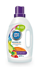 Акція на Гель для делікатного прання Alles GUT! Eco для кольорової білизни 33 цикли прання, 1 л від Eva