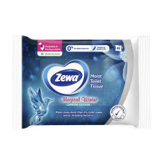 Акция на Вологий туалетний папір Zewa Blossom Moments, 42 шт от Eva