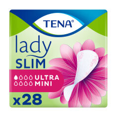 Акція на Урологічні прокладки жіночі TENA Lady Slim Ultra Mini, 28 шт від Eva