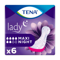 Акція на Урологічні прокладки жіночі TENA Lady Maxi Night, 6 шт від Eva