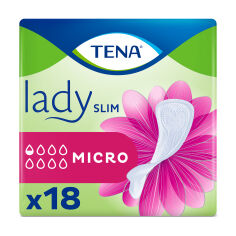 Акція на Урологічні прокладки жіночі TENA Lady Slim Micro, 18 шт від Eva