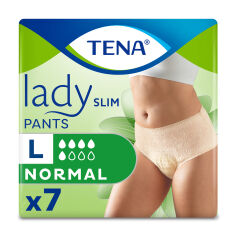 Акція на Урологічні труси жіночі TENA Lady Slim Pants Normal, L (95-125 см), 8 шт від Eva