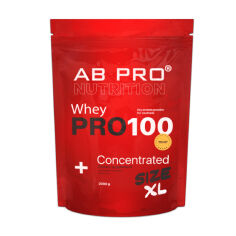 Акция на Дієтична добавка протеїн в порошку AB Pro Whey Pro 100 Concentrated Полуниця, 2 кг от Eva