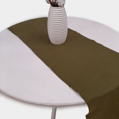 Акція на Ранер льняной Linen Style SoundSleep оливковый 40х150 см від Podushka