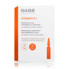 Акція на Ампули-концентрат BABE Laboratorios Vitamin C + з антиоксидантним ефектом, 2*2 мл від Eva