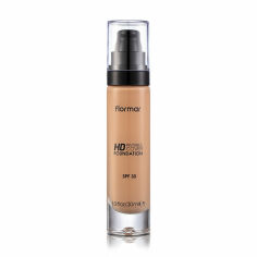 Акція на Тональна основа для обличчя Flormar Invisible Cover HD Foundation SPF 30, 090 Golden Neutral, 30 мл від Eva