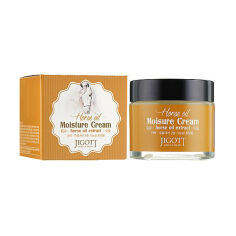 Акция на Зволожувальний крем для обличчя Jigott Horse Oil Moisture Cream з кінським маслом, 70 мл от Eva