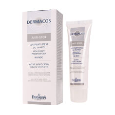 Акція на Нічний крем для обличчя проти пігментації Farmona Dermacos Anti-Spot Active Night Cream, 50 мл від Eva