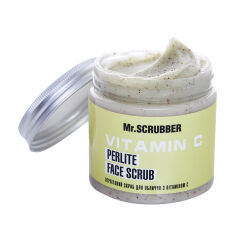 Акція на Перлітовий скраб для обличчя Mr.Scrubber Vitamin C Perlite Face Scrub з вітаміном С, 200 г від Eva